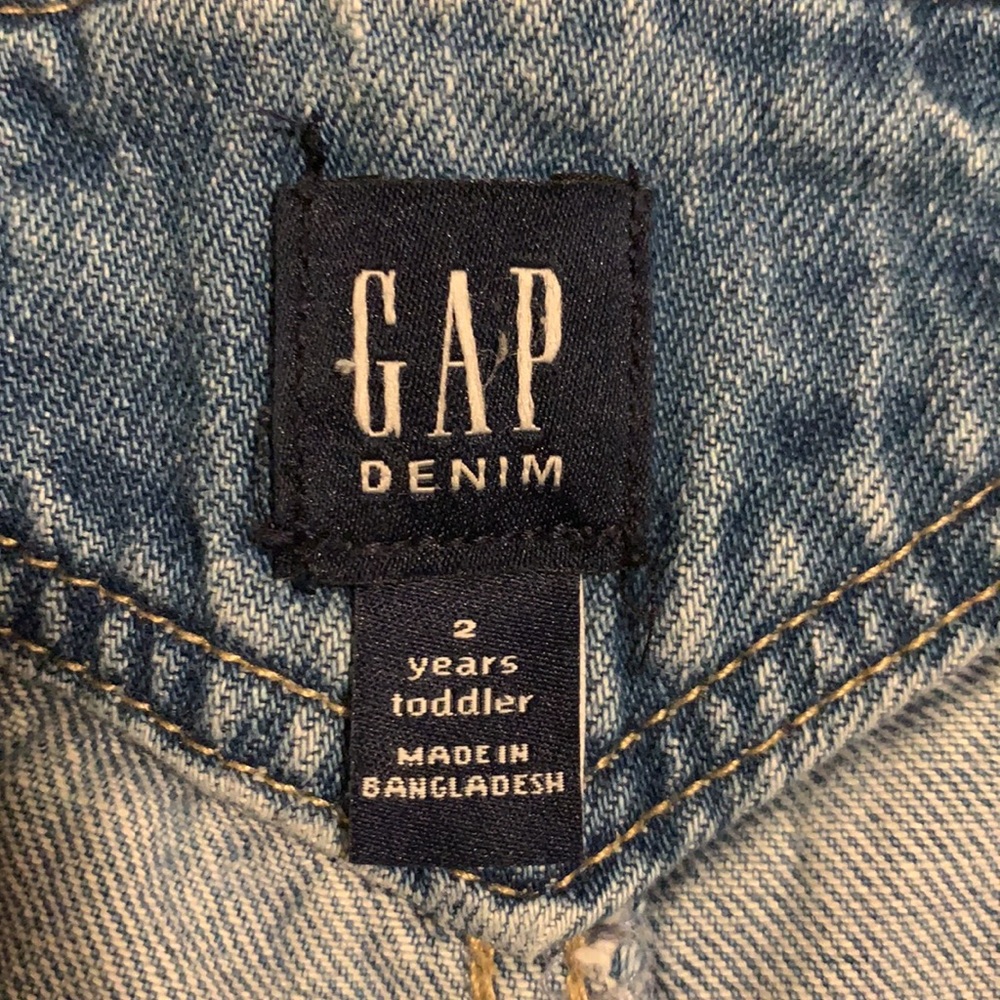 GAP jean overalls 2T - Picture 3 of 3